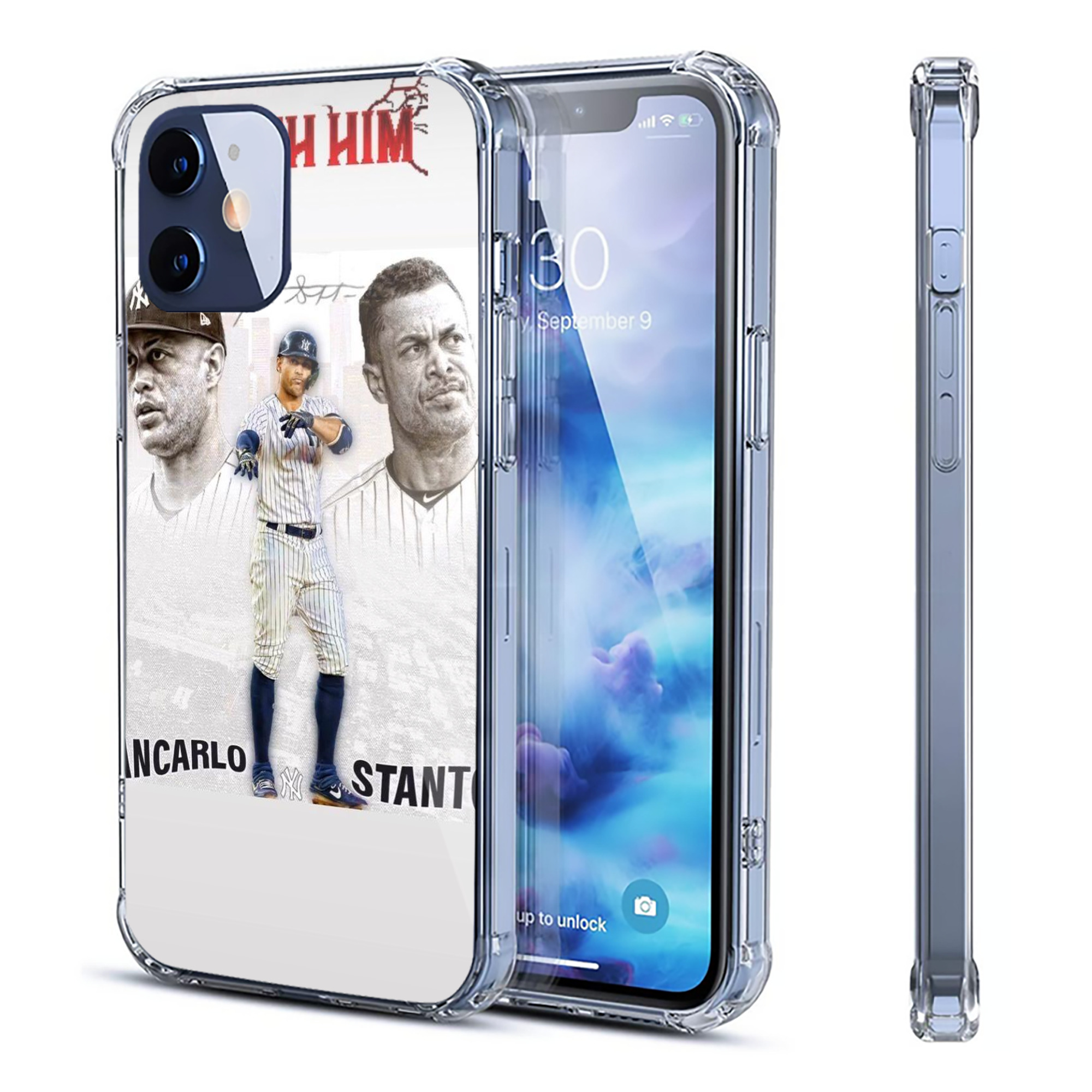 Giancarlo Stanton 11 Clear IPhone 12 Case – Soft TPU With UV Print – Enhanced Drop Protection, Precise Fit, Anti-Fingerprint, Customizable Design, Scratch-Resistant, Yellow-Resistant